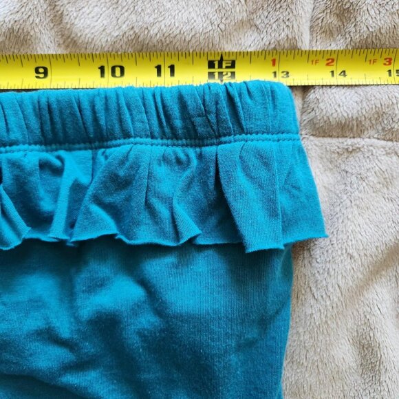 Next Era Couture Blue Green Turquoise Ruffled Tube Top Sz S Y2K Vintage Festival - Picture 7 of 8